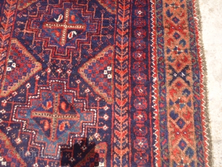 Exceptional Baluch rug with wonderful colors and shiney glossy wool,good condition and design.E.mail for more info.                 