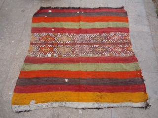 Anatolian Chuval or Large Bag with beautiful colors and desigen,fine weave,Complete.Handwashed ready for use.E.mail for more info and pics.              