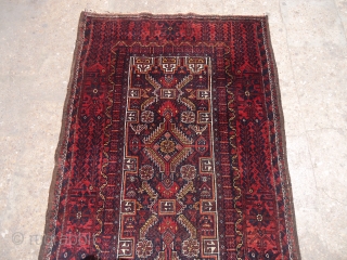 Very Intresting Salar Khan Baluch Rug,all original without any repair or work done,intresting motifs dolls birds animals,fine weave and all natural colors,Size 6'3"*3'1".E.mail for more info and pics.     