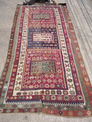 Finely Woven Reyhanli Kilim,beautiful colours and design,good cobdition.Ready for use.E.mail for more info.
                    