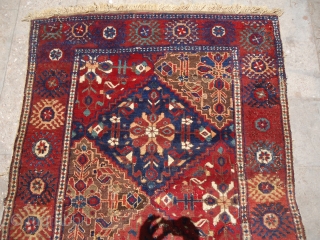 Early Afshar rug with great natural colors,As found,with some old repair,good age and design,Size 5'9"*4'2".E.mail for more info and pics.             