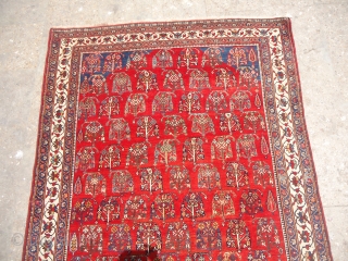 Red ground very finely woven Qashqai Rug with very good condition,all natural colors and beautiful design,All sides and corners are original just a little repair downside.Size 6*4 ft.E.mail for more info and  ...