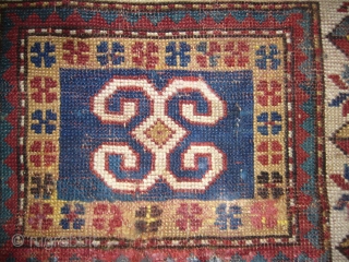 Very Rare Bordjalu Kazak Childs Prayer Rug,collectors pce,very supereb example with two chickens,good colours,fragmently condition.E.mail for more info.               