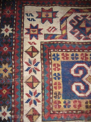 Very Rare Bordjalu Kazak Childs Prayer Rug,collectors pce,very supereb example with two chickens,good colours,fragmently condition.E.mail for more info.               