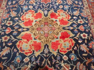 Beautiful Persian Rug with great colors and design,fine weave,good condition.Size 13*10 Ft.Ready for the floor.E.mail for more info.               