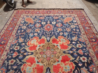 Beautiful Persian Rug with great colors and design,fine weave,good condition.Size 13*10 Ft.Ready for the floor.E.mail for more info.               