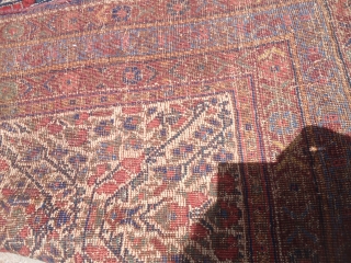 Ivory Ground Afshar rug with garden design,all good colors fine weave,good age.Size 5'7"*4'2".E.mail for more info and pics.
               