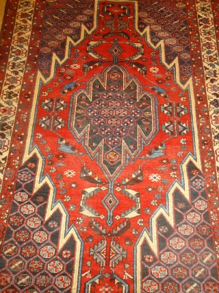 Persian Rug with beautiful desigen and colours,good condition without any repair,Handwashed ready for the floor.Size 6'4"*4'4".                 