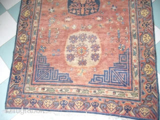 Khotan Rug,good condition and very nice colours,beautiful desigen,very supereb Rug,Hand washed Ready for display,E.mail for more info and pics.              