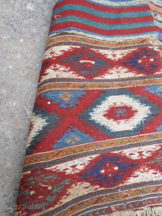 Early Shahsavan Mafrash with all natural colors and very fine weave,All original without any work done,Very beautiful design and colors,withe is cotton.Size 4'6"*3'10".E.mail for more info and pics.     