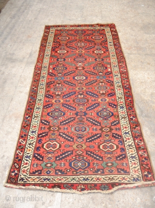 Antique Kurdish Rug,beautiful desigen and nice colours and very good condition,Wool on wool,Size 7'3"*3'8".E.mail for more info.                