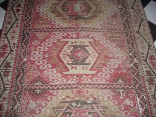 Anatolian Kilim,good condition, circa 1910 synthetic colours.Size 10*5ft.                         