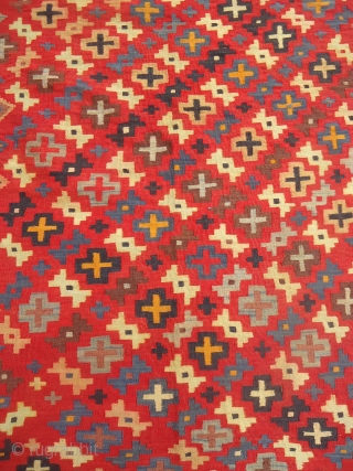 Qashqai Kilim with beautiful colors and very nice desigen,fine weave,good condition.Hand washed ready for the show.E.mail for more info and pics.            