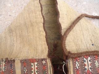 Beautiful Turkmon tent bag with original backing and excellent condition,all natural colors and very fine weave.E.mail for more info and pics.            