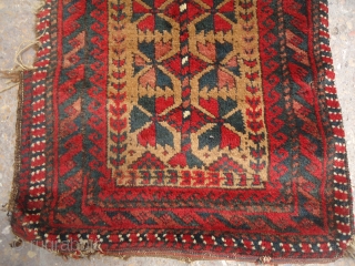 Baluch Balisht with camel wool ground,all natural colors,soft shiny wool,beautiful desigen,Kilim backing,Size 2'5"*1'5".E.mail for more info and pics.               