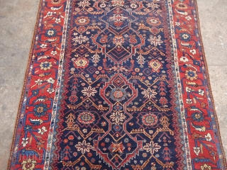 S.W Persian ?.rug with good colors and design,nice pattern,Resonable condition,with some old repairs.Ready for the floor.Size 10*4'6".E.mail for more info.             