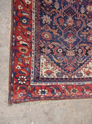 S.W Persian ?.rug with good colors and design,nice pattern,Resonable condition,with some old repairs.Ready for the floor.Size 10*4'6".E.mail for more info.             