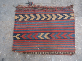 Afshar Bagface with beautiful blue background and great natural colors,all original wihtout any repair or work done,original kilim backing.E.mail for more info and pics.         