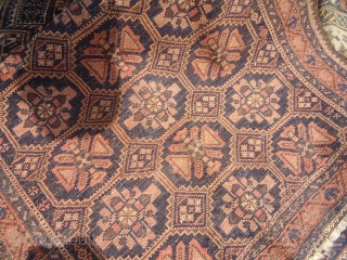 Beautiful Baluch rug,with good colors and design,some old restoration otherwise good condition,Handwashed ready for the display.E.mail for more info.              