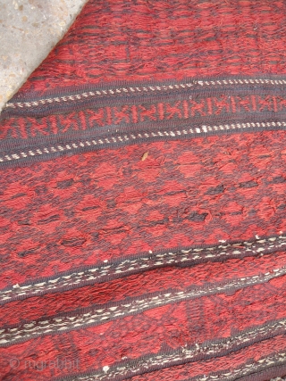 Antique Baluch Kilim Flatweave,nice colors and desigen,good age,As found wihtout any work or repair done.Size 7*5'4".E.mail for more info and pics.            