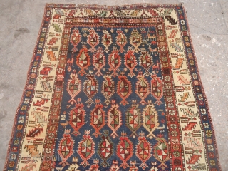Marsali Shirvan Rug as found with good colors and design,Size 5'9"*3'9".E.mail for more info and pics.                 