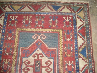 Caucasian Fachralo Kazak Rug,nice condition,beautiful Fachralo desigen,good colours,border stripe is been repaired professionaly.Hand washed ready for use.E.mail for more info.             