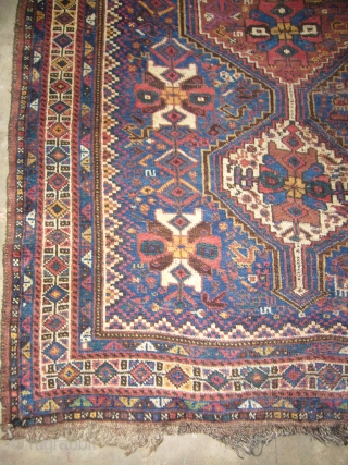 Supereb Khamseh or Qashqai Runner with electric blue ground,with nice colours,condition and desigen,all original without any work done,Handwashed ready for use,E.mail for more info.         