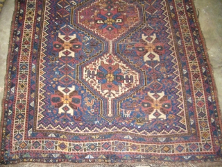 Supereb Khamseh or Qashqai Runner with electric blue ground,with nice colours,condition and desigen,all original without any work done,Handwashed ready for use,E.mail for more info.         