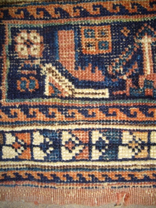 Afshar bagface,fine weave,nice colours and desigen,with original backing,Size 1'7"*1'2".Handwashed ready for use.                     