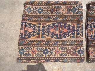  mafrash end panels. Pair with very fine weave, and desigen,good age, some synthetic colors. E.mail for more info and pics.            