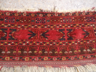 Beshir Trapping or Jalor with very nice design and great natural colors,fine weave,and good age.As found all original without any repair or work done,Size 3'5"*1'2".E.mail for more info and pics.   