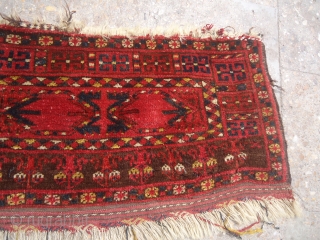Beshir Trapping or Jalor with very nice design and great natural colors,fine weave,and good age.As found all original without any repair or work done,Size 3'5"*1'2".E.mail for more info and pics.   