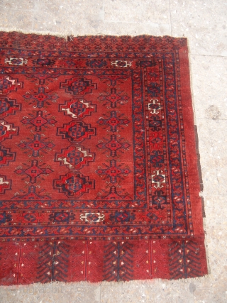 Tekke Chuval with small guls,extra fine weave,good colors,As found,nice design and good age.Size 5'1"*3'2".E.mail for more info and pics.              