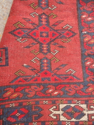 Tekke Chuval with small guls,extra fine weave,good colors,As found,nice design and good age.Size 5'1"*3'2".E.mail for more info and pics.              