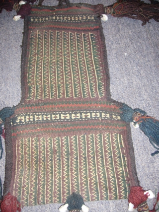Very fine flat woven Sistan Baluch salt bag,very good age,great condition,nice colours,all original,beautiful pce.                   
