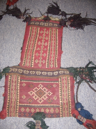 Very fine flat woven Sistan Baluch salt bag,very good age,great condition,nice colours,all original,beautiful pce.                   