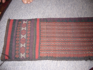 Supereb Sistan Baluch Tent Band or trapping,with original beads and ornament,very fine weave,nice colours,great condition.                  