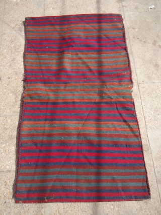 Soo pretty and fine Eastern Anatolian heybey(double bag)from the Malatya region with metal threads,beautiful colours and very fine weave,all good colours,good age,very good condition,beautiful backing,Size 4'2"*2'4".E.mail for more info and pics.  