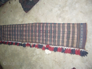 Supereb Sistan Baluch Tent Band or trapping,with original beads and ornament,very fine weave,nice colours,good desigen.                  