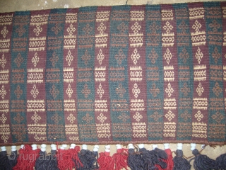 Supereb Sistan Baluch Tent Band or trapping,with original beads and ornament,very fine weave,nice colours,good desigen.                  