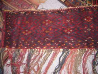 Erasri Trapping with Ekat desigen,beautiful colours,nice desigen,excellent condition,full soft lustorious pile.Size 5'5"*1'4".E.mail for more info.                  