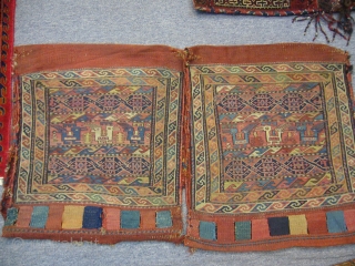 Shahsavan Sumak Bagface,very fine weave,with good colours,nice desigen,good condition.E.mail for more info and pics.                   