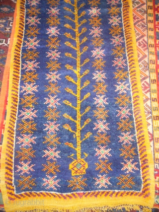 Morroco Berber Rug with tree of life desigen,nice colours and condition,good weave,nice desigen.without any repair,all original,Handwashed ready for use.              