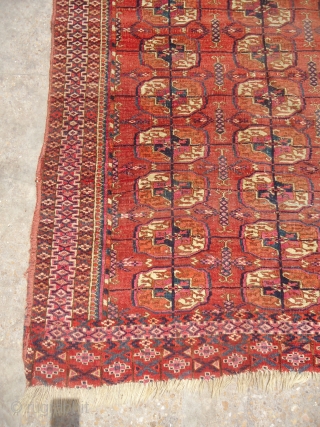 Bokhara Rug with very fine weave and beautiful colors,sides and ends original.Without any repair or work done.Nice colors and desigen.E.mail for more info and pics,        