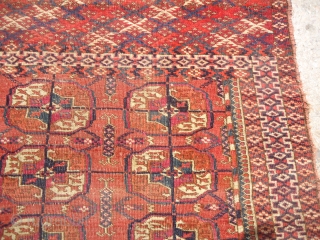 Bokhara Rug with very fine weave and beautiful colors,sides and ends original.Without any repair or work done.Nice colors and desigen.E.mail for more info and pics,        