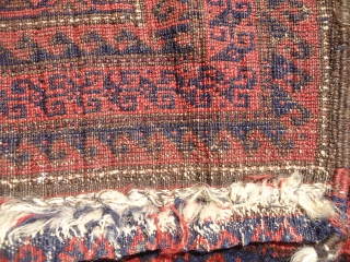 Very finely woven large Baluch Bagface with nice desigen and colors,good pile and condition,all original wihtout any repair.Size 3ft*2'5".E.mail for more info and pics.         