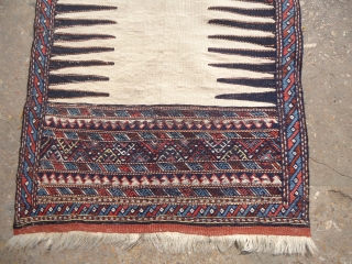 Beautiful Ivory ground Kilim with very nice desigen and colors,fine weave,good colors,nice condition.E.mail for more info and pics.               