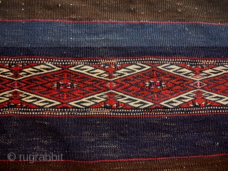 West Anatolian small kilim or Chuval front,extra ordinary fine weave and great natural colors,good condition,Size 3'10"*2'8".E.mail for more info and pics.            