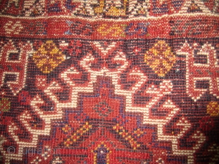 Supereb Qashqai Khorjin with original back Kilim,all original,without any repair or work done,best natrul dyes,excellent weave.Beautiful motifs.Hand washed ready for display.Size 2'9"*2'.E.mail for more info.        