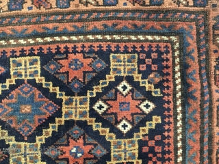 804 fine  old  Baluch bag face.	Size 2'3'' x 2'4''Ft		                      